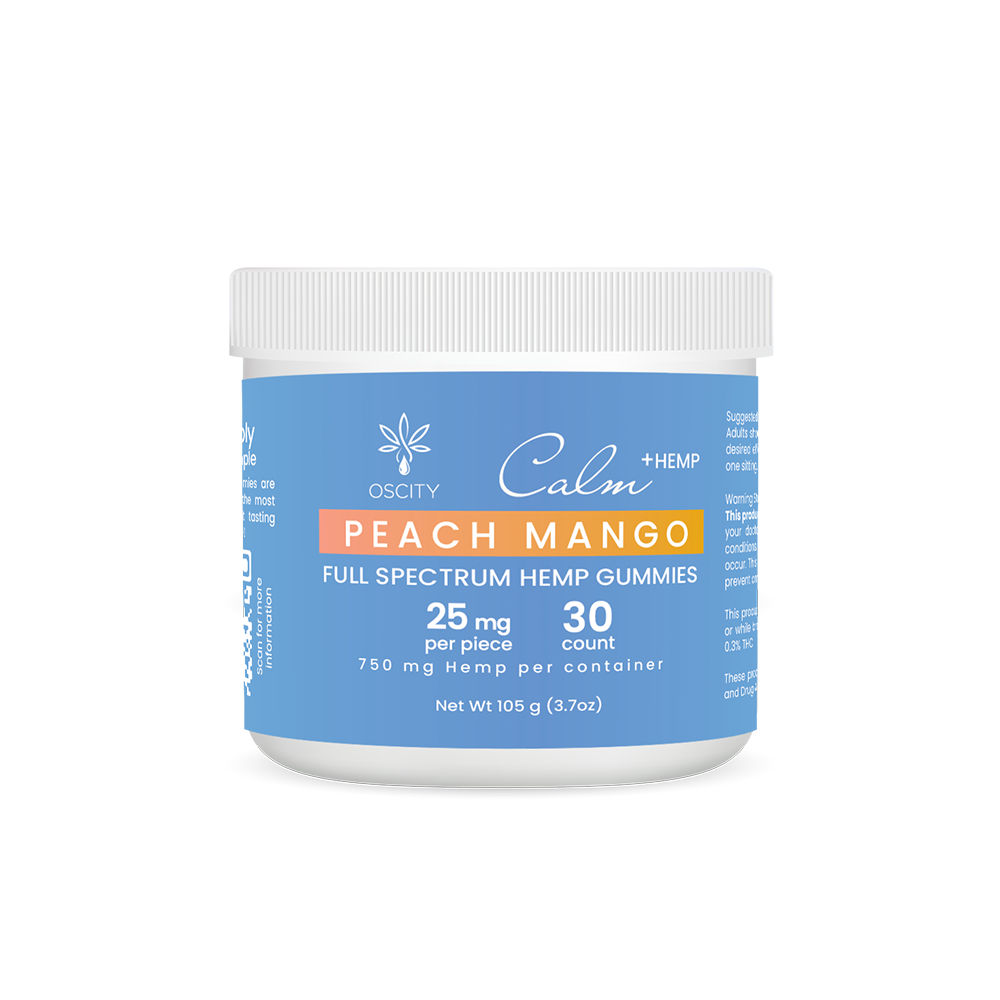 Peach Mango Calm Hemp Gummies