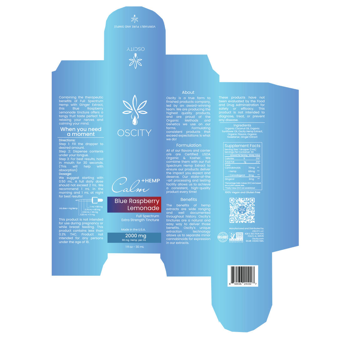 Blue Raspberry Lemonade Hemp Oil