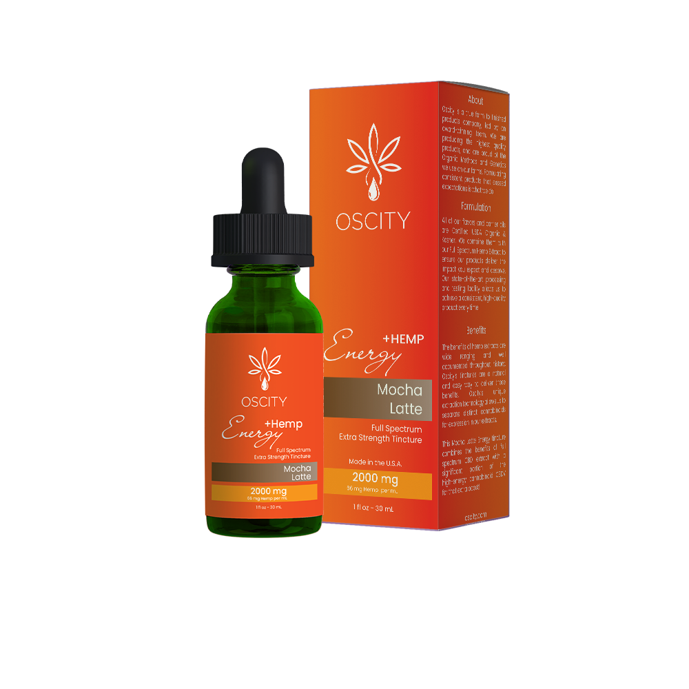 Mocha Latte Energy Hemp Oil