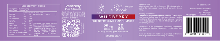 Wildberry Sleep Gummies Hemp